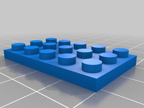 fino 3x5 brinquedos de construção personalizado 3d print model - Mito3D