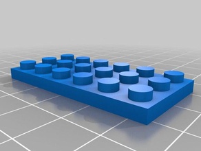 fino 3x6 brinquedos de construção personalizado 3d print model - Mito3D