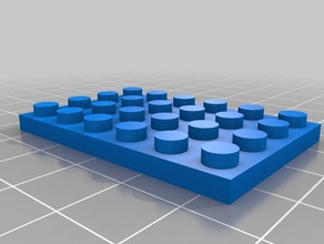 fino 4x6 juguetes de construcción personalizado 3d print model - Mito3D