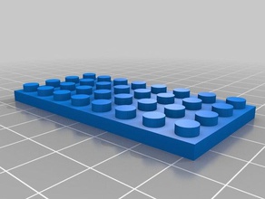 fino 4x8 brinquedos de construção personalizado 3d print model - Mito3D