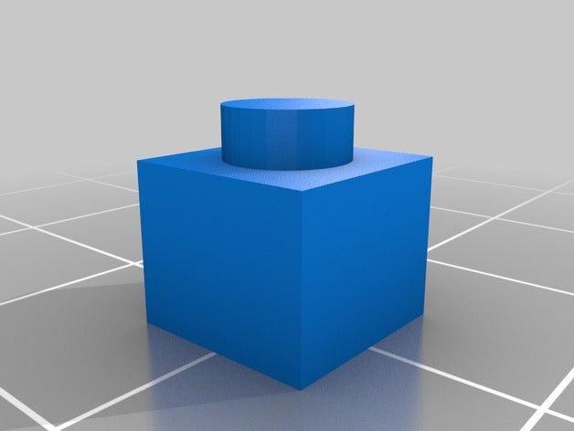 medio de 1x1 juguetes construcción personalizado 3D print model - Mito3D