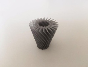 twisted stelle vaso di prova 3d print model - Mito3D