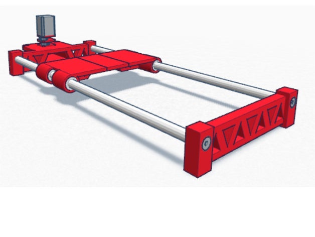 einfache Kamera-slider ohne motor Kamera Lager Senkkopf diy tun kamera linear schiene schieben Sie slider slip selbst 3D print model - Mito3D