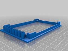 paramétrico picosquito de 96 pocillos la placa soporte personalizador lab ciencia 3d print model - Mito3D