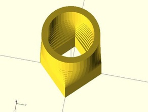 round square connector replacement parts customizer openscad 3d print model - Mito3D