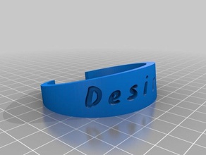 desiree ut bracelets customized 3d print model - Mito3D