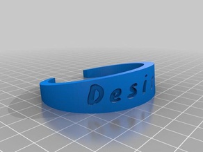 desiree ut 2 pulseiras personalizado 3d print model - Mito3D