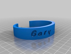 desiree ut 2 pulseiras personalizado 3d print model - Mito3D