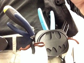 porte-outil clip porte-outils & boîtes de batman le fortus ceinture 3d print model - Mito3D