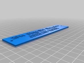my customized custom plaque nameplate customizer jocelyn moody accessories 3d print model - Mito3D