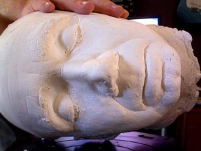meu gesso da cabeça scans e réplicas makerbotdigitizer scan 3d print model - Mito3D