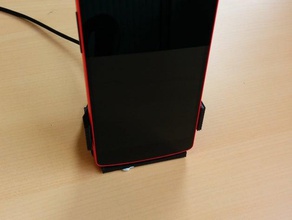 nexus 5 muelle de carga inductiva qi el teléfono móvil cargador dock pie inalámbrico 3d print model - Mito3D