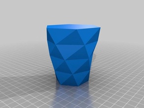 poly vase type 1 containers customized 3d print model - Mito3D