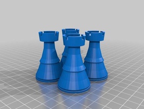 scacchi torri 4 La stampa 3d 3d print model - Mito3D