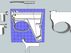 disque shooterv27 d'autres arme à feu pewpew bande de caoutchouc jouet arme-jouet 3d print model - Mito3D