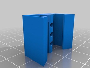 t-slot pençe 20 mm ekstruzyon parçalar alüminyum çekilmiş fındık profil değiştirme 3d print model - Mito3D