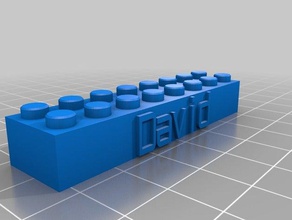 david blocs lego jouets de construction personnalisé 3d print model - Mito3D