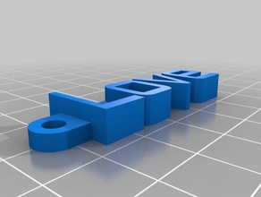 amor organização personalizado 3d print model - Mito3D
