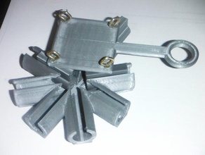 quad-Schleifer mechanische Spielzeuge trammel 3d print model - Mito3D