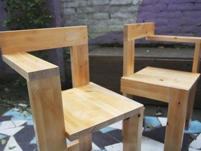 parametric rietveld steltman chair household design furniture 3d print model - Mito3D