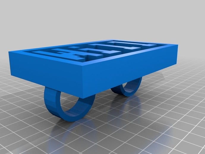 meu word personalizados anéis 3D print model - Mito3D