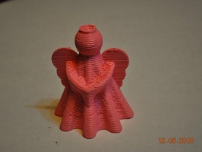 melek diğer arada sanat Noel tatil süsleme 3d print model - Mito3D