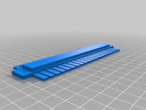 20 tooth gel comb - smlab biology customized 3d print model - Mito3D