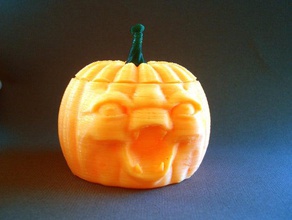 calabaza de gree criaturas halloween jack-o-lantern la 3d print model - Mito3D