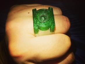 lanterna verde do anel anéis dc réplica super-herói 3d print model - Mito3D