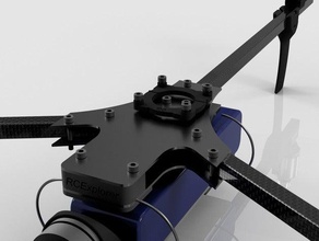 kk-mini monte rcexplorer tricopter v3 r c vehículos el 3d print model - Mito3D