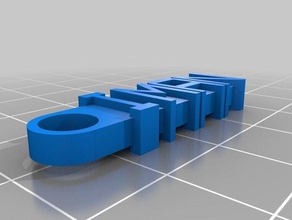 iman trousseau de clés l'organisation personnalisé 3d print model - Mito3D