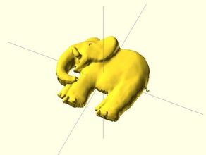 elephant stl dear zoo tactilepicturebooksprocjet cu boulder sculptures books picture project tactile 3d print model - Mito3D