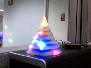 Noel ağacı diğer led 3d print model - Mito3D