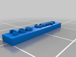 name block 3d print model - Mito3D