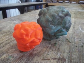 vidro coral-cérebro 2 digitalizados 123d catch varreduras réplicas Digitalização em 3d glassblowing kenny galusha escultura 3d print model - Mito3D