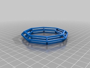 il mio personalizzato open frame anello braccialetto cosa moda su misura 3d print model - Mito3D