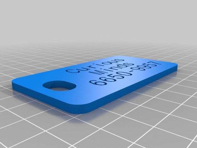 custom key tag organization customized 3D print model - Mito3D