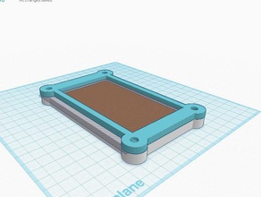 2 pozlama çerçeve pcb 60mmx100mm üst sürümü elektronik resim çerçevesi 3d print model - Mito3D