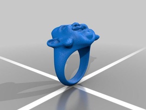 ring buddha Mode 3d print model - Mito3D