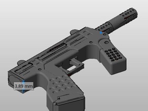 lego gun6 playsets compatible 3d print model - Mito3D