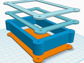 yaptığınız modüler kasa küçük şeyler diy durumda maruz kalma çerçeve gadget tutucu pcb resim çerçevesi ayarlayın 3d print model - Mito3D