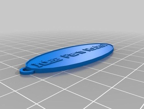 si personalizada llavero oval llaveros personalizado 3d print model - Mito3D