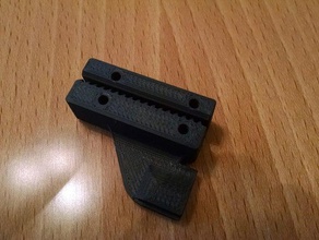 6mm offset belt clamp striker makergear m2 v4 dual extruder 3d printer parts 3d print model - Mito3D
