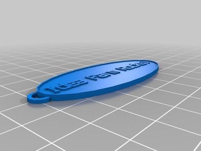 si personalizada llavero oval llaveros personalizado 3d print model - Mito3D