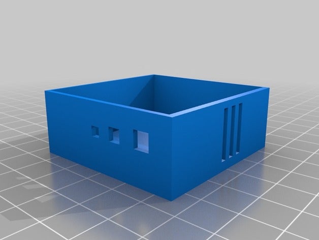 test-box - Wandstärke Elektronik raspberry pi relais-platine montieren 3D print model - Mito3D