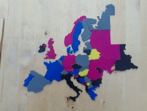 mapa de europa rompecabezas la gran bretaña puzzles república irlanda inglaterra puzzle reino unido 3d print model - Mito3D