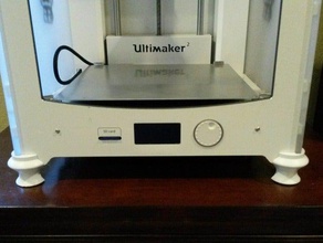 stylin' feet ultimaker 2 3d printer accessories foot stand ultimaker2 3d print model - Mito3D
