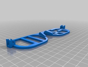 word glasses arms only customized 3d print model - Mito3D
