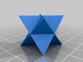 octangula içi boş matematik sanatı 3d print model - Mito3D