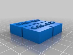 print resolution display cubes 3d printing tests 3d print model - Mito3D